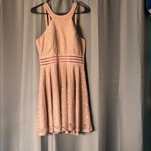 rose gold lace dress